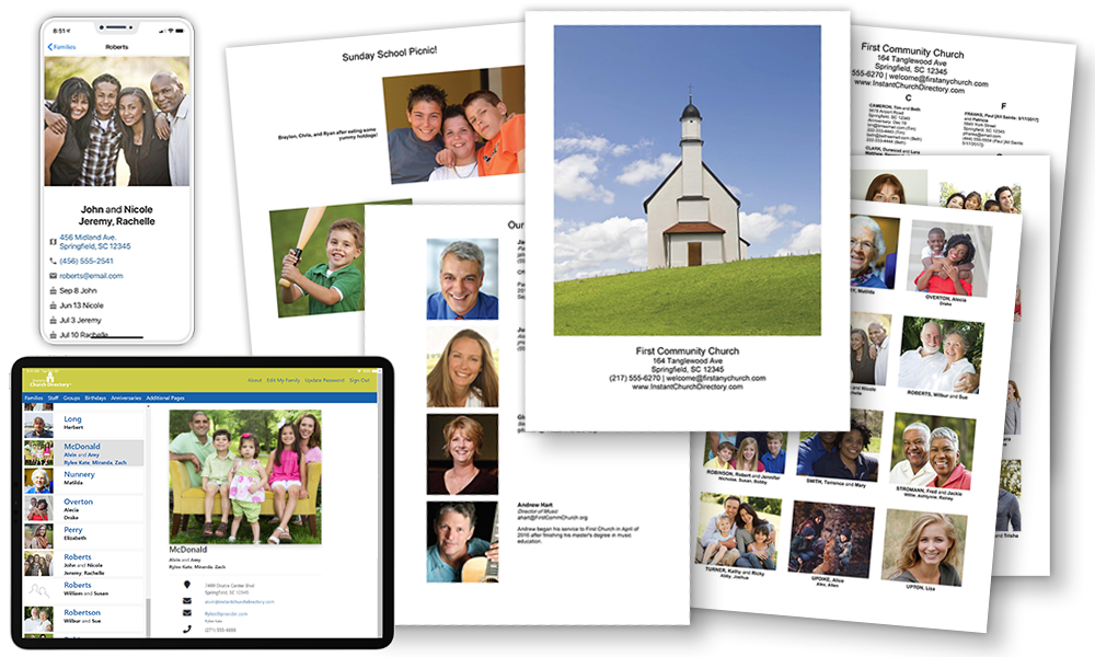 Church photo directory example photo